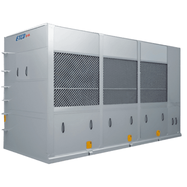 Plate-tube direct evaporative cooled chiller