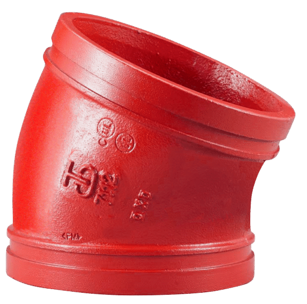 7112 Grooved 22 1/2° elbow